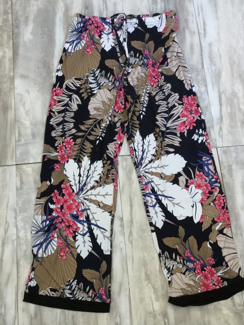 Floral Drawstring Pant m